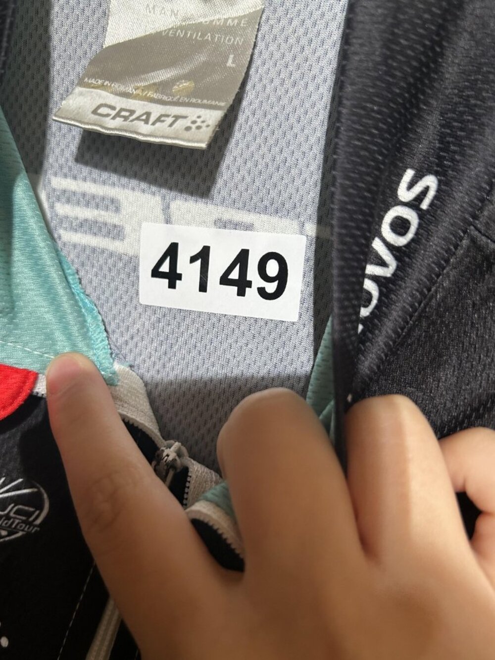 Craft Cycling Jersey Mens Large Multicolor RadioShack Trek Full Zip Pockets - Picture 8 of 9